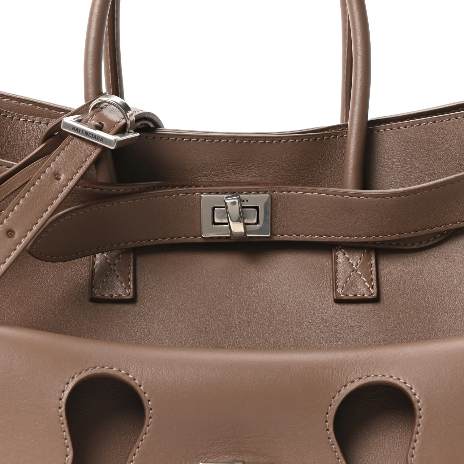 Smooth Calfskin Small Bel Air Carry All Bag Taupe - Top Club