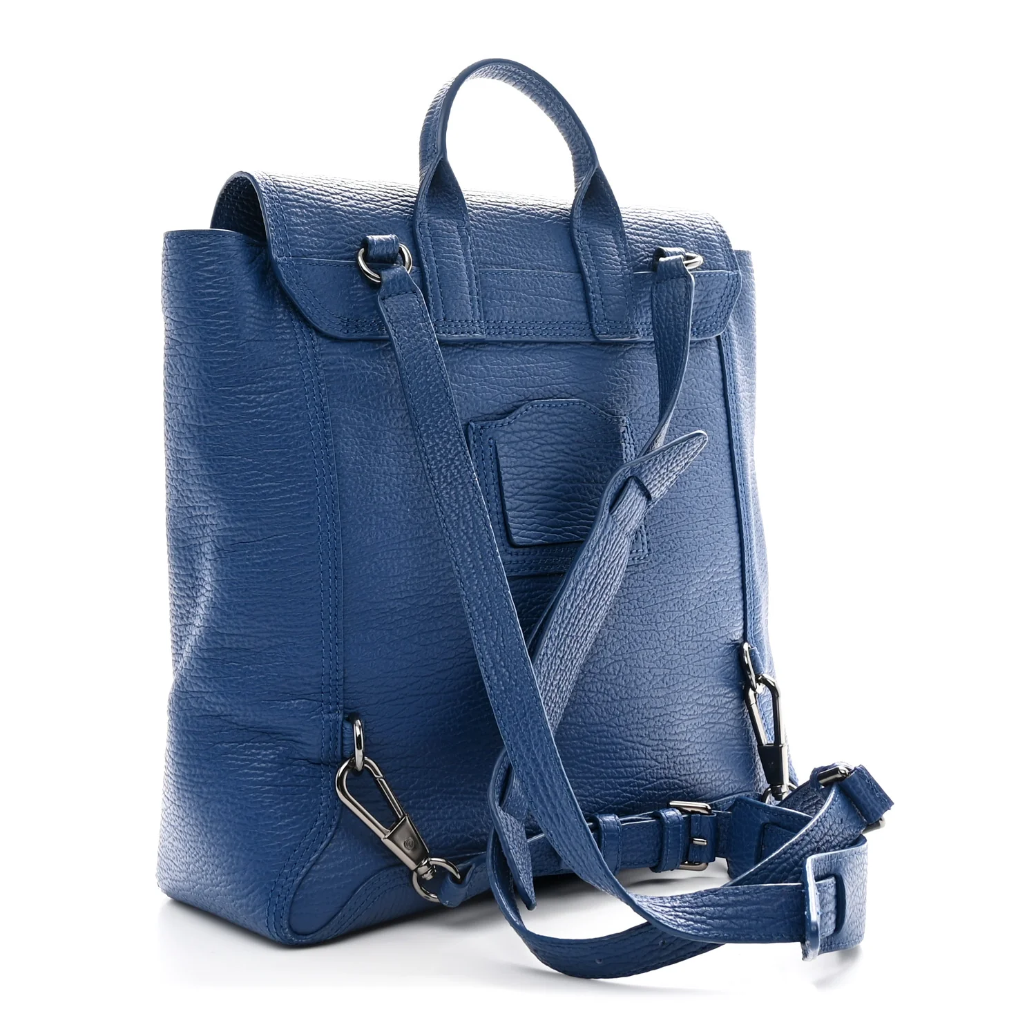 Textured Calfskin Pashli Backpack Cobalt - Top Club