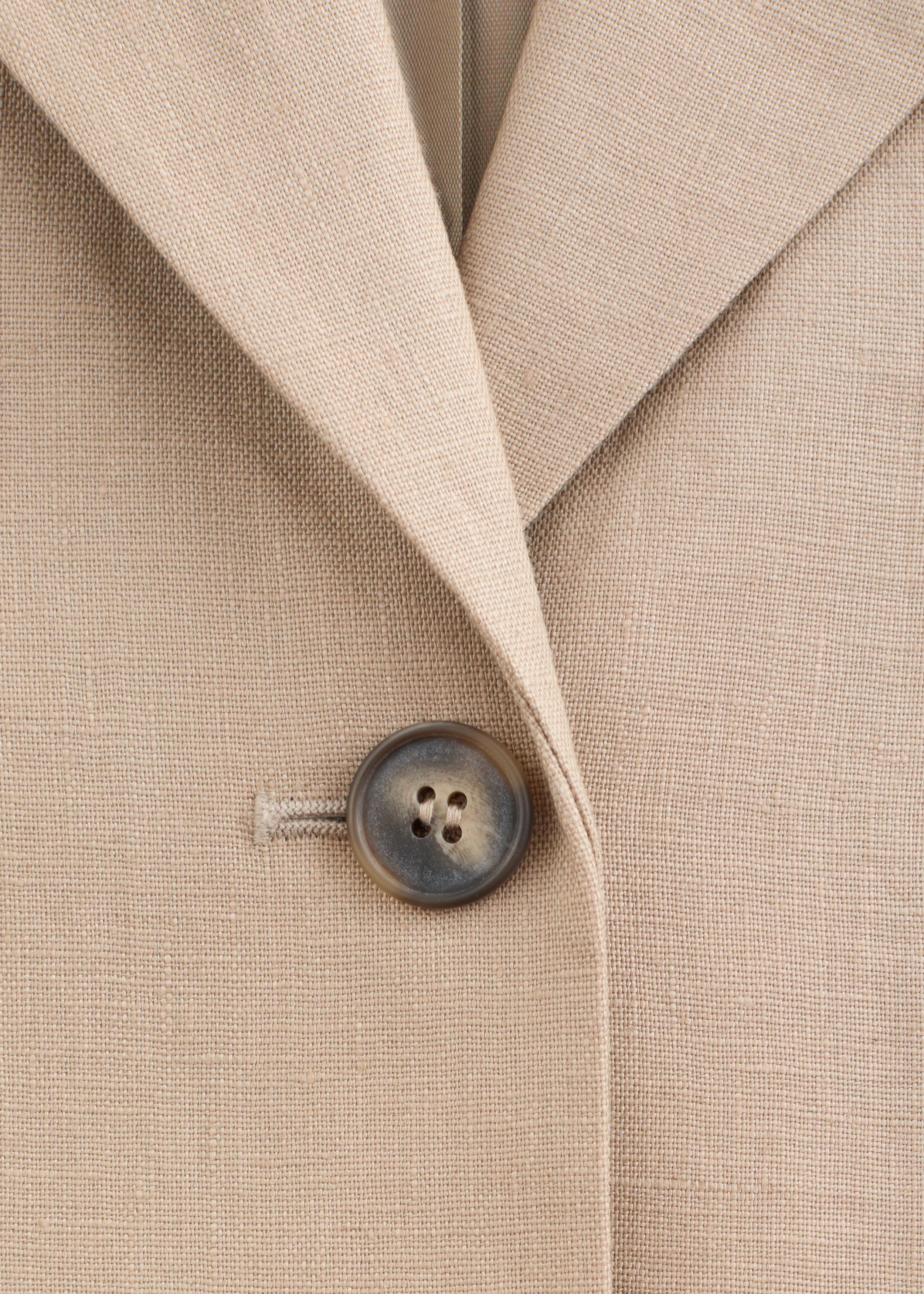 & Other Stories TAPERED LINEN BLAZER