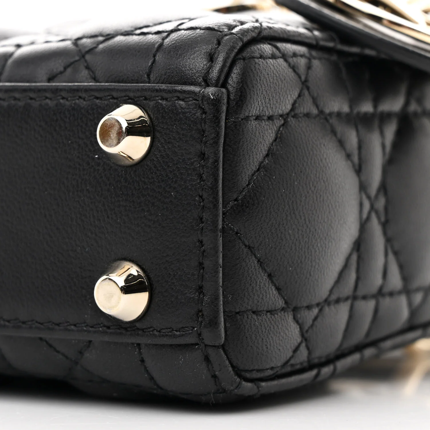 Lambskin Cannage Micro Lady Dior Black - Top Club