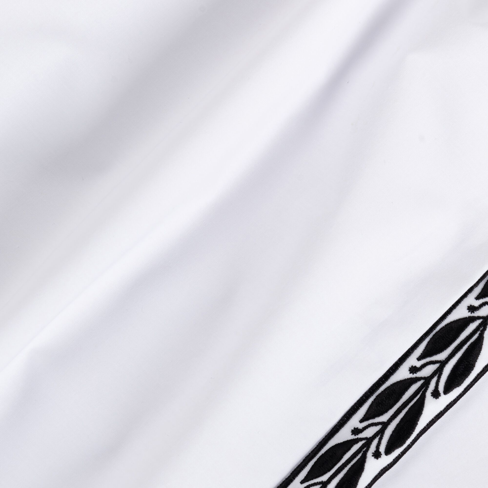 KISSOS - Housse de couette 260x240cm en percale de coton - blanc