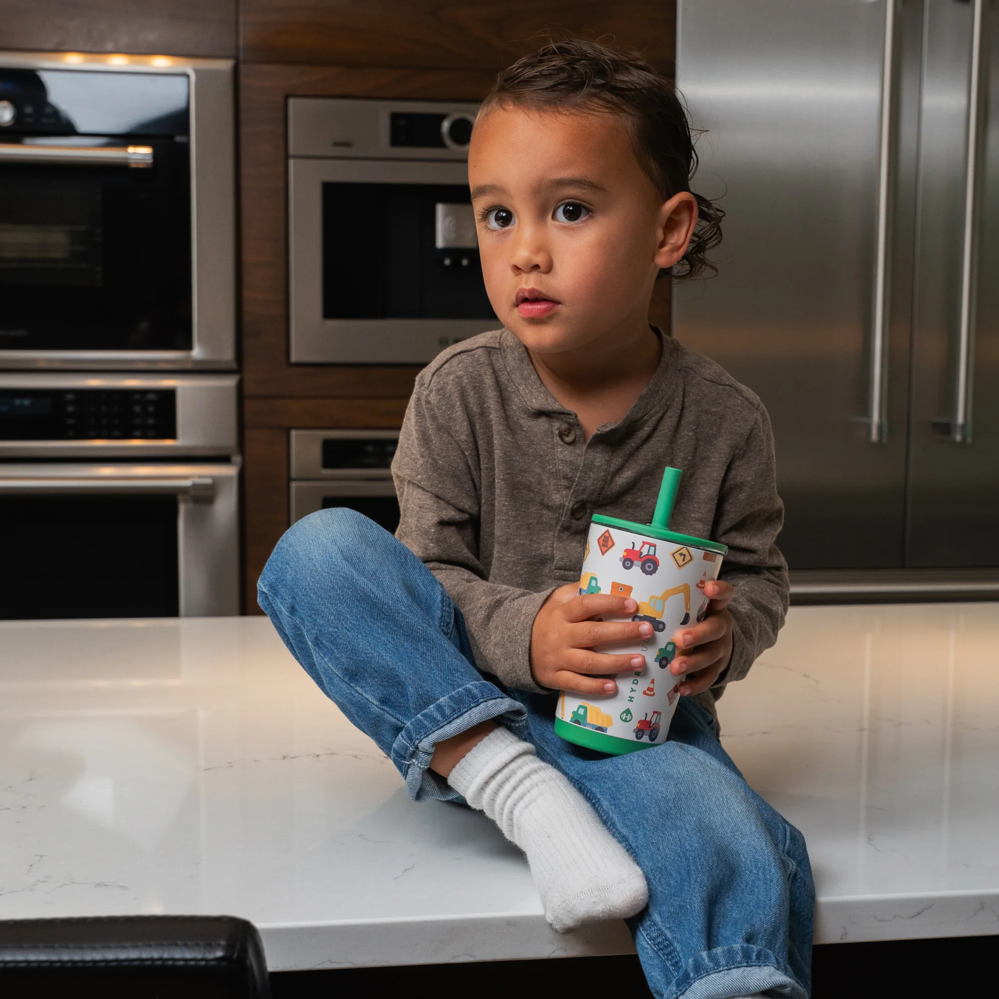 Everyday Tumbler 14oz FreeSip® Stainless Steel Water Bottle - Under Construction