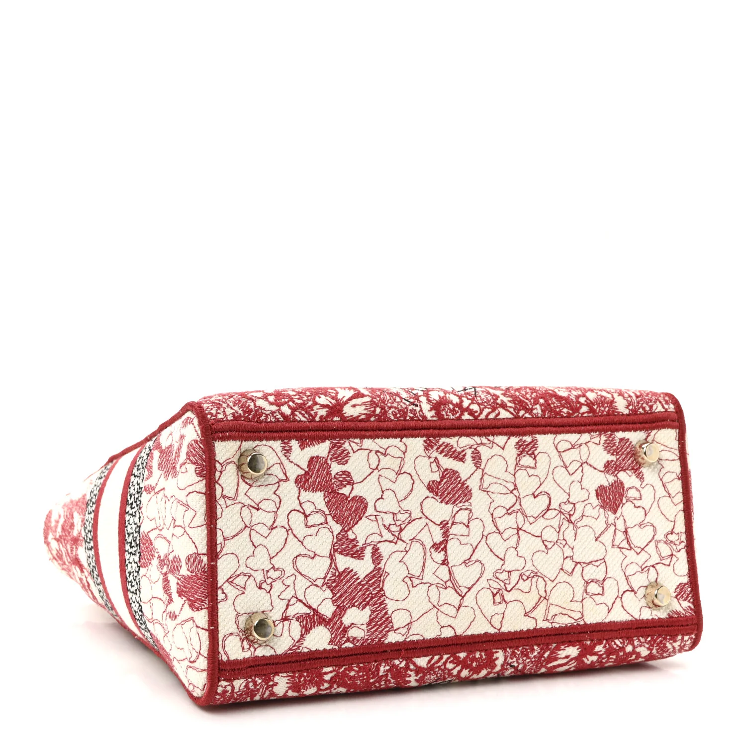 Canvas Embroidered Medium Dioramour D-Royaume Lady D-Lite Red Multicolor - Top Club