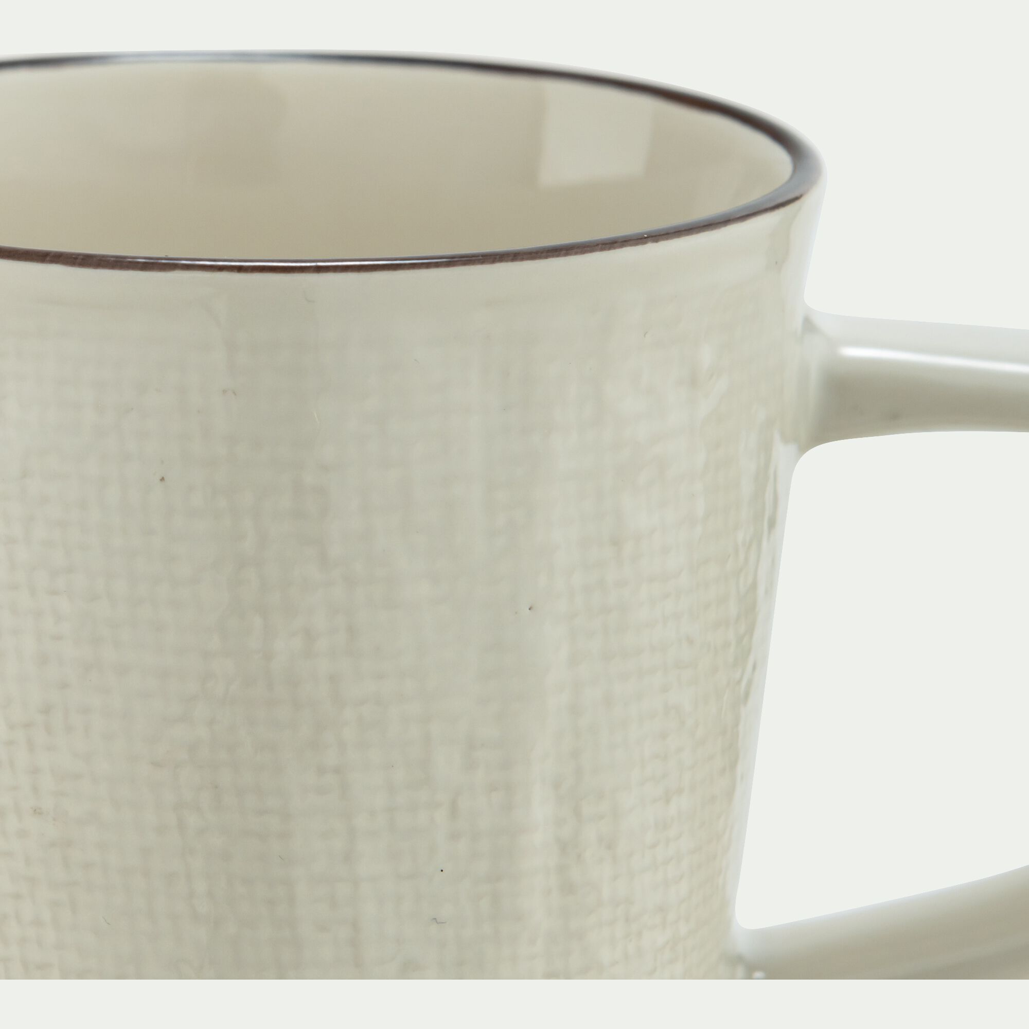 ZIA - Mug en grès - blanc