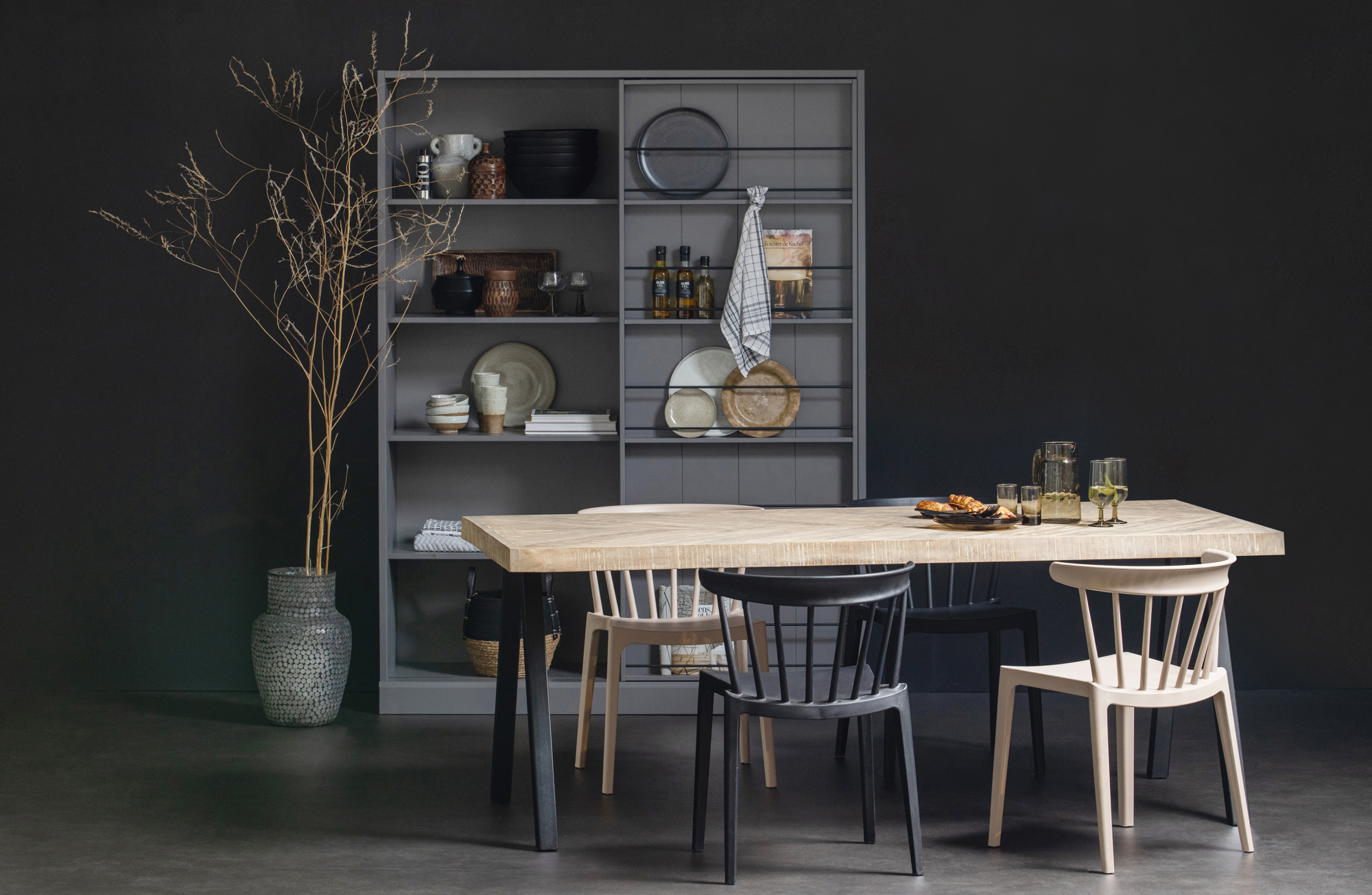 WOOOD tafel Tablo mango visgraat 180x90 Tablo Tafel Mango Visgraat 180x90 - Alkmaar poot