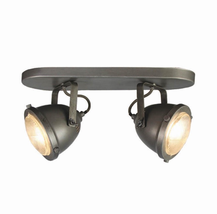 Spot Moto LED 2-Light Black