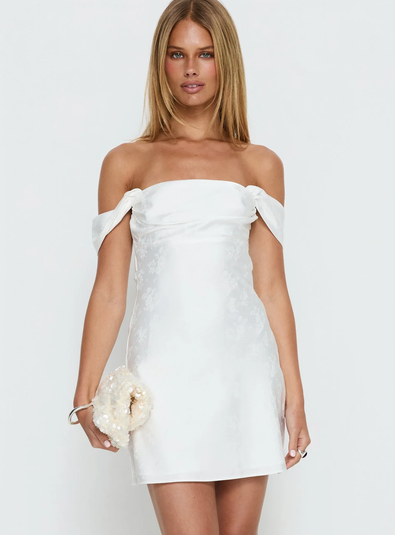 Zabbarra Mini Dress White Floral