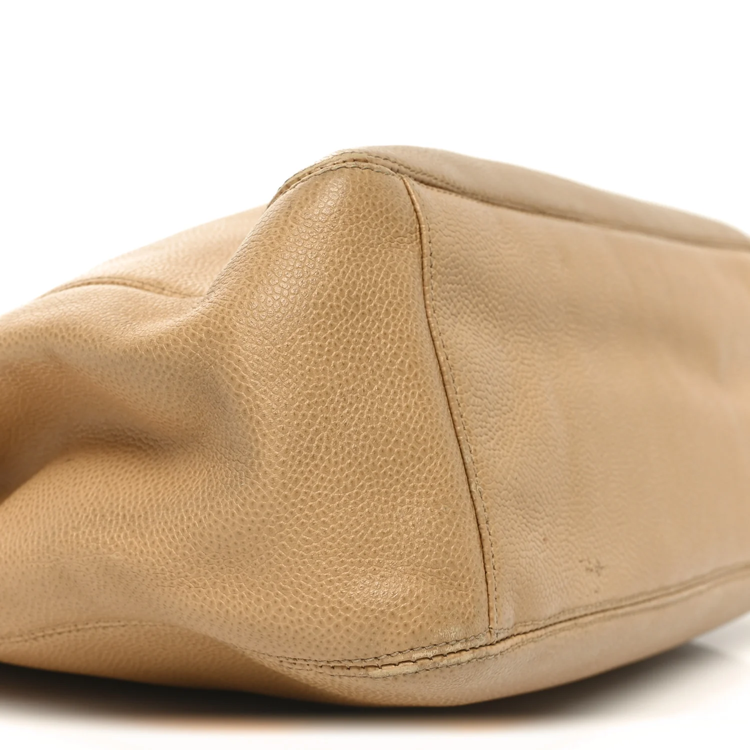 Caviar Turnlock Tote Beige - Top Club