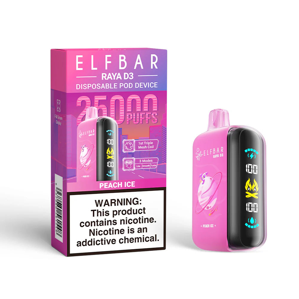 ELFBAR RAYA D3 Disposable Vape (All Flavours)