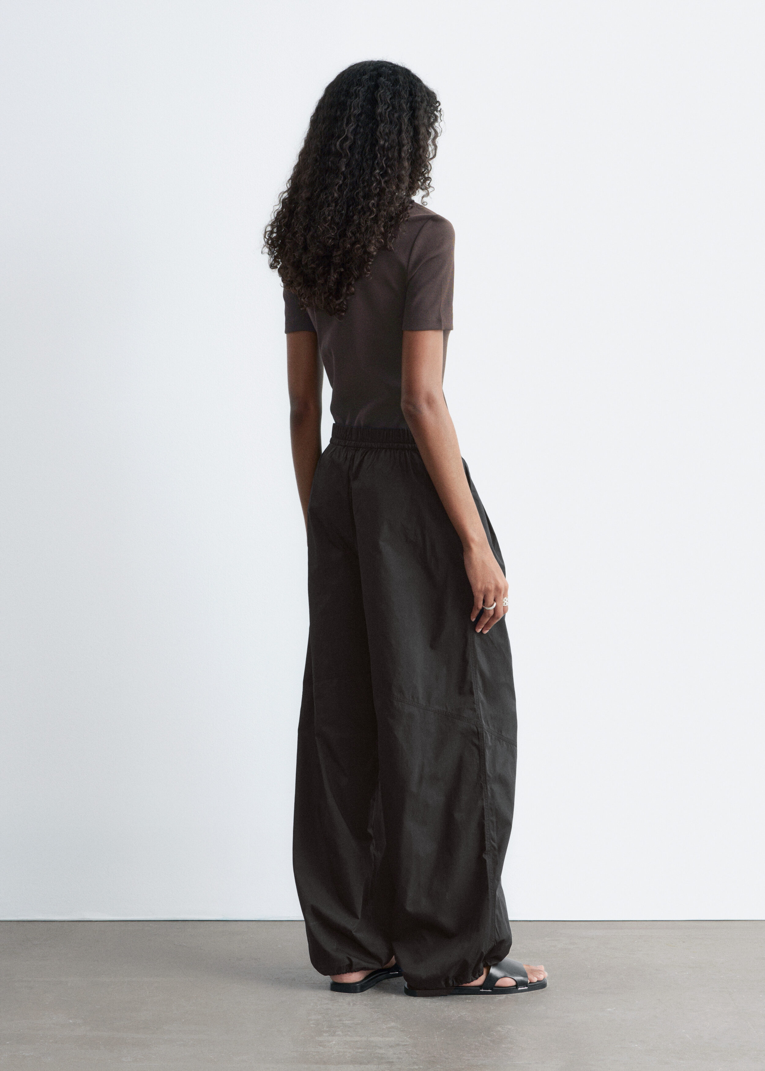 & Other Stories DRAWSTRING BARREL LEG TROUSERS
