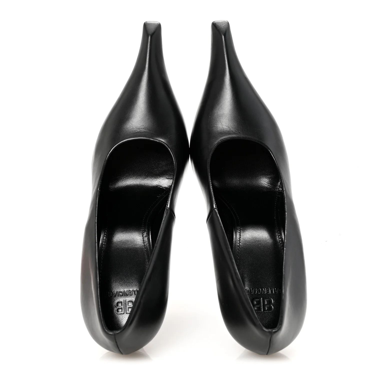 Distressed Calfskin Odeon 100mm Pumps 38 Black