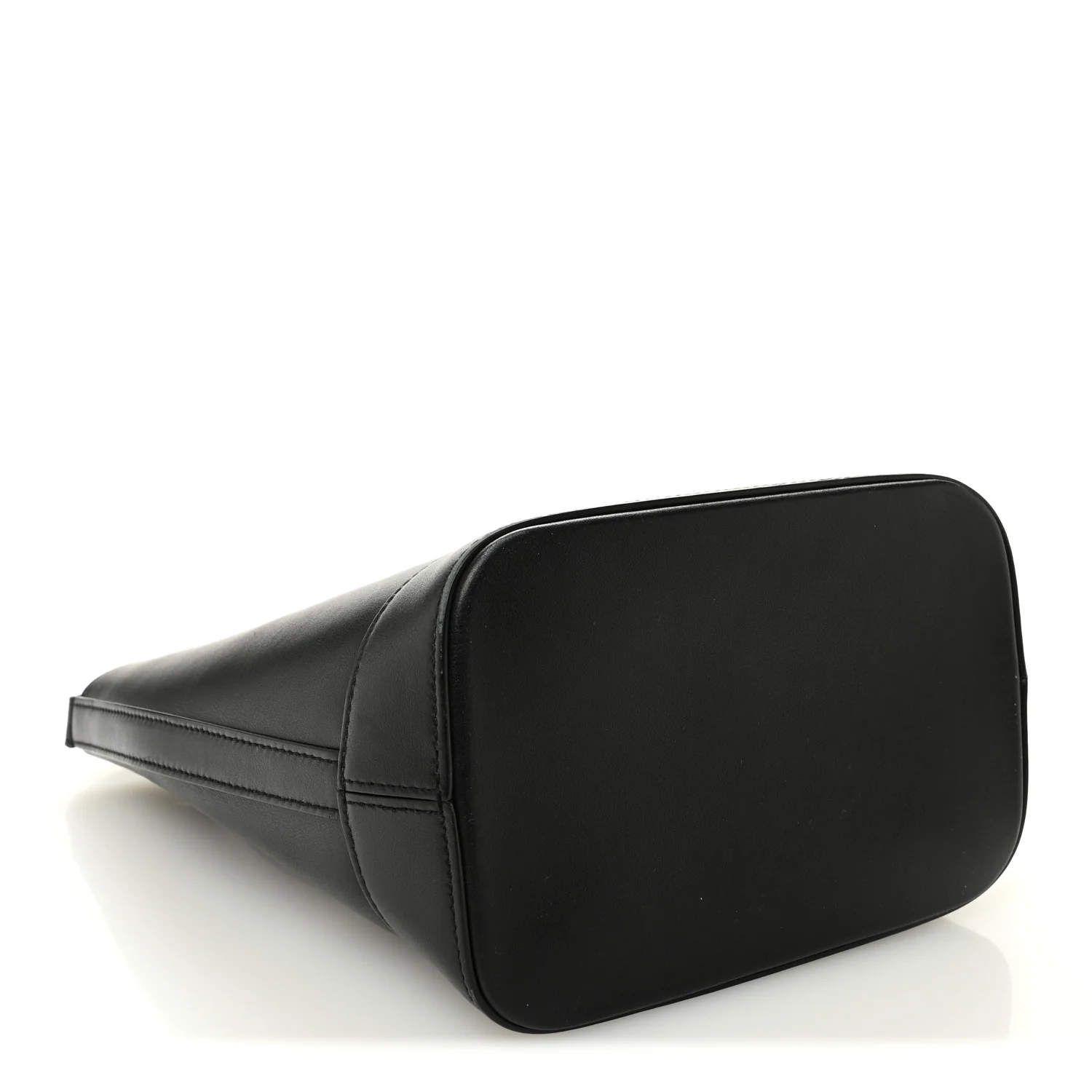Smooth Calfskin Small Cuir Triomphe Bucket Bag Black - Top Club