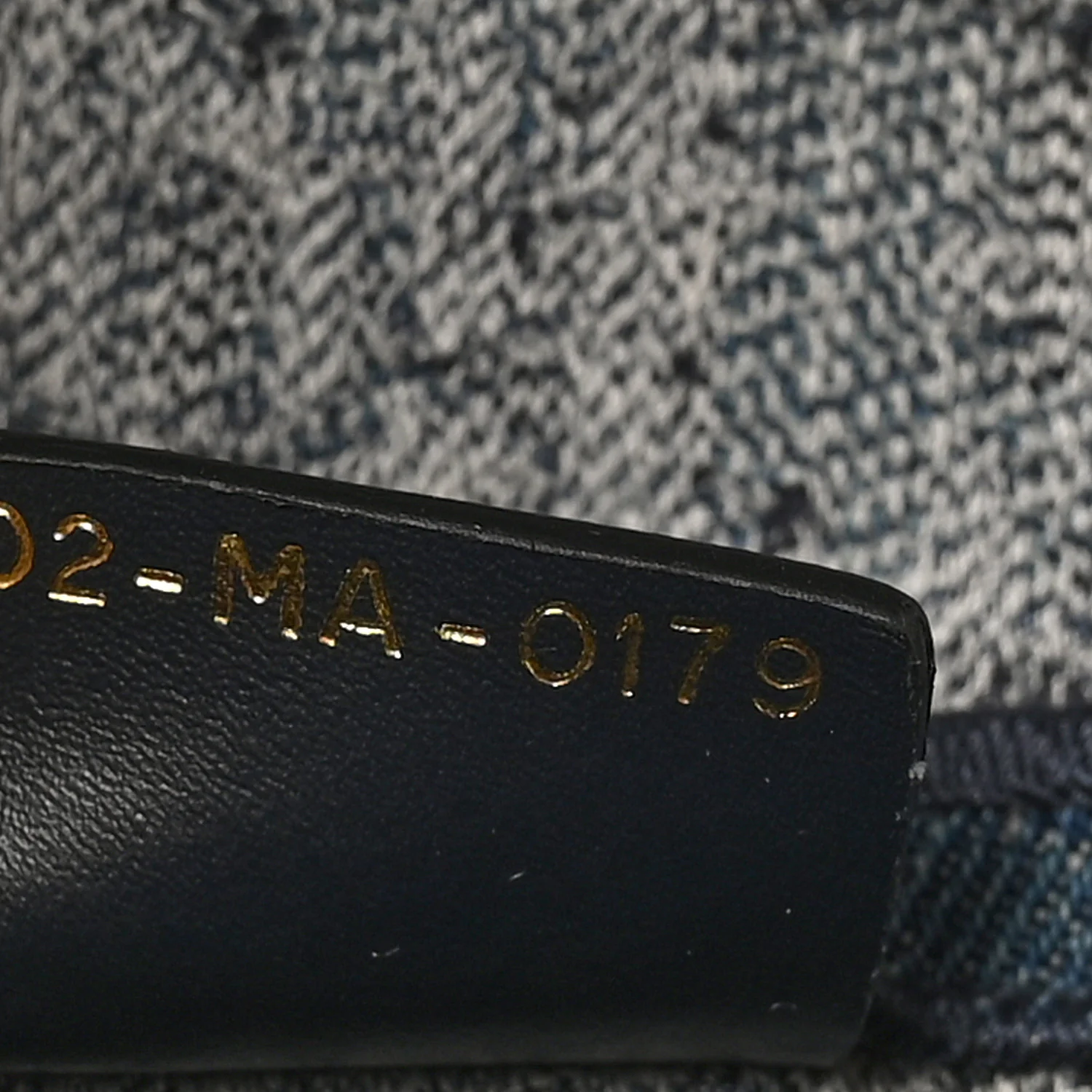 Oblique Embroidered Saddle Bag Denim Blue - Top Club