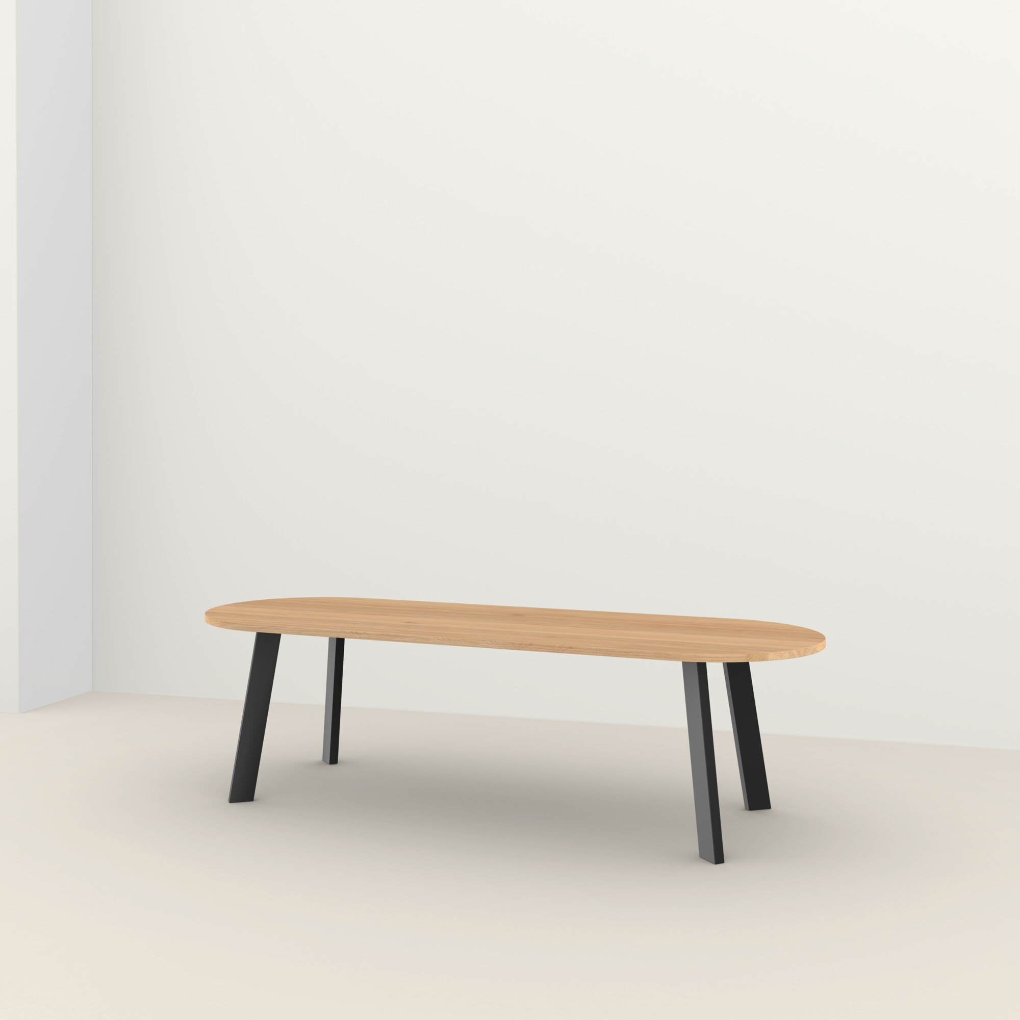 Studio HENK tafel New Co Plat Ovaal, zwart frame - Smart Col