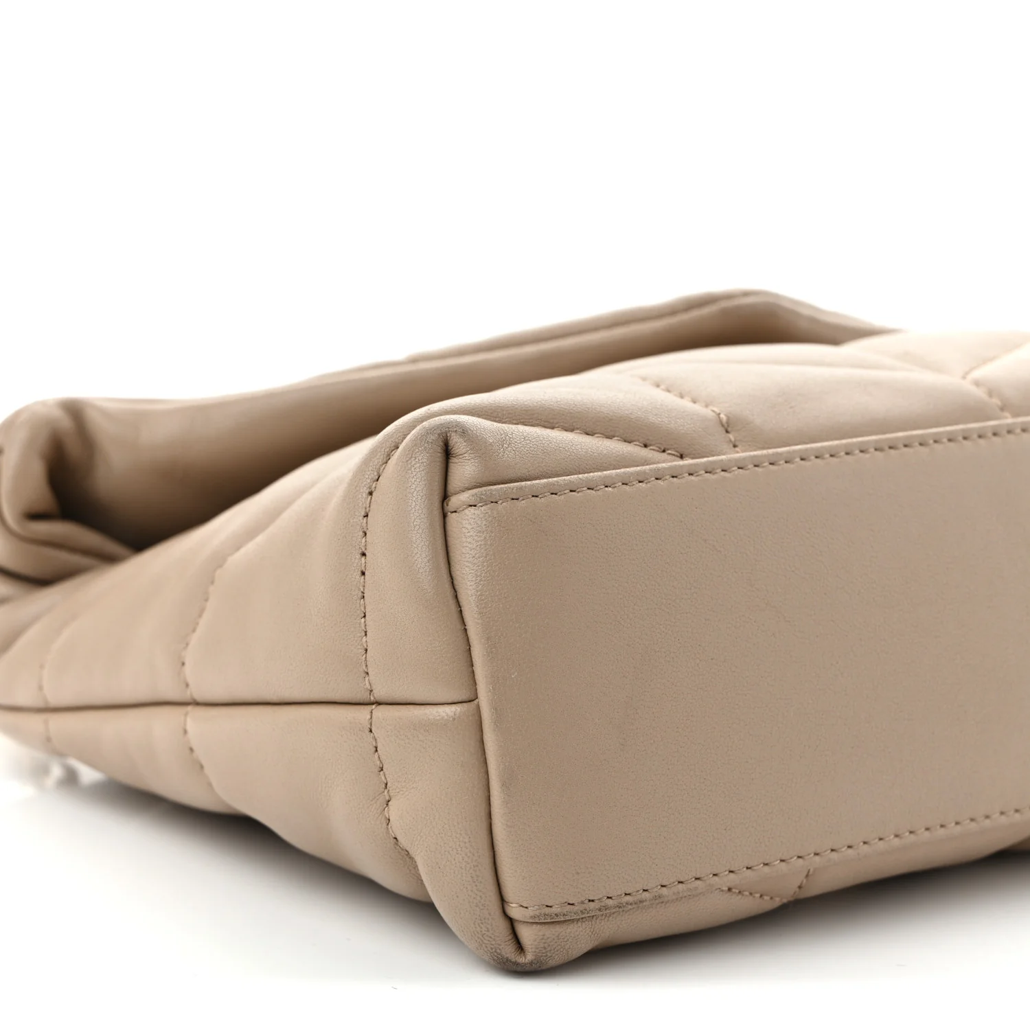 Lambskin Quilted Toy Loulou Puffer Monogram Chain Satchel Nude Powder - Top Club