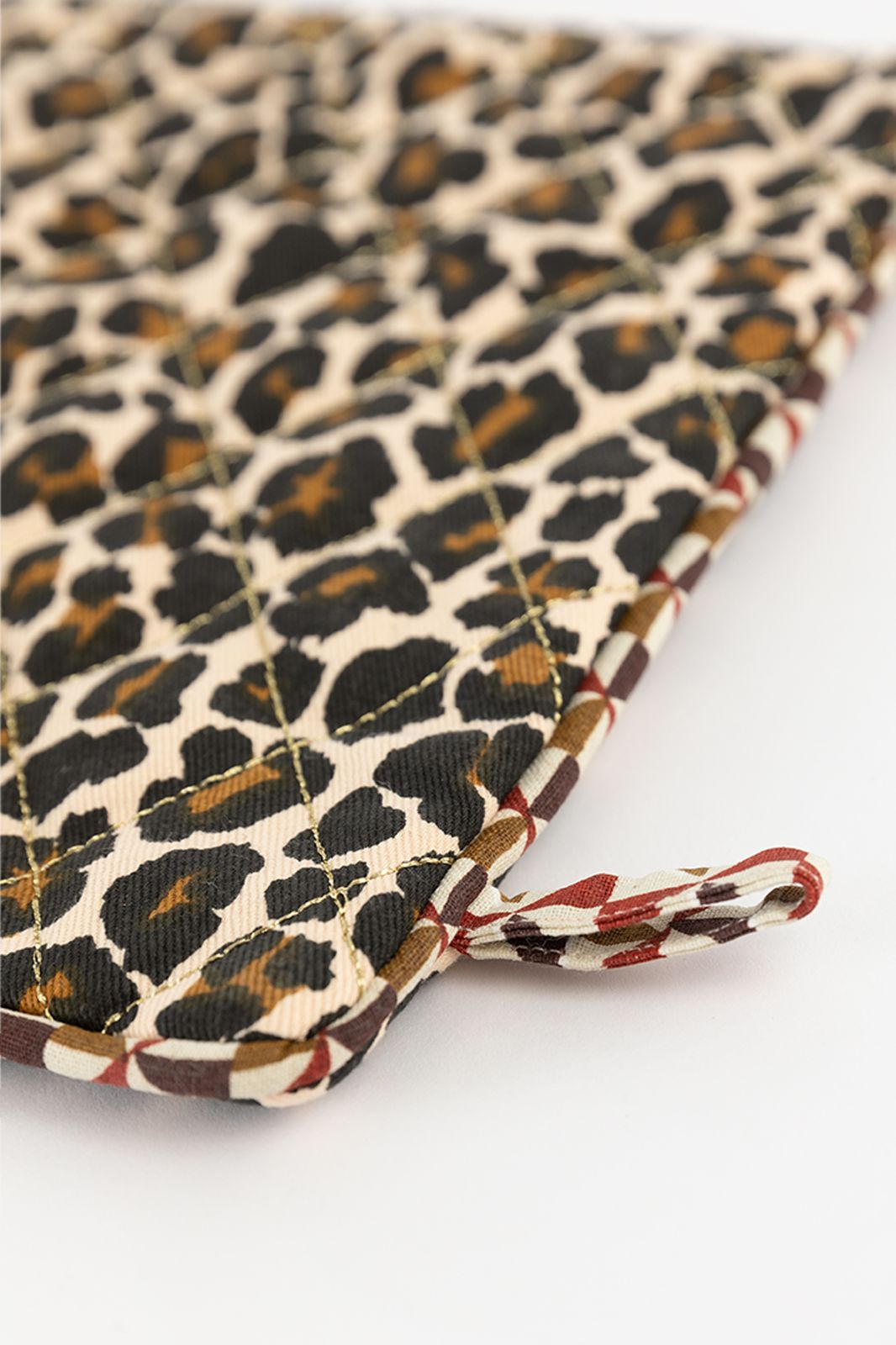 Leopard print pannenlap