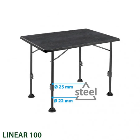 Brunner LINEAR BLACK 100 - Mesa storage rectangular 100 X 68