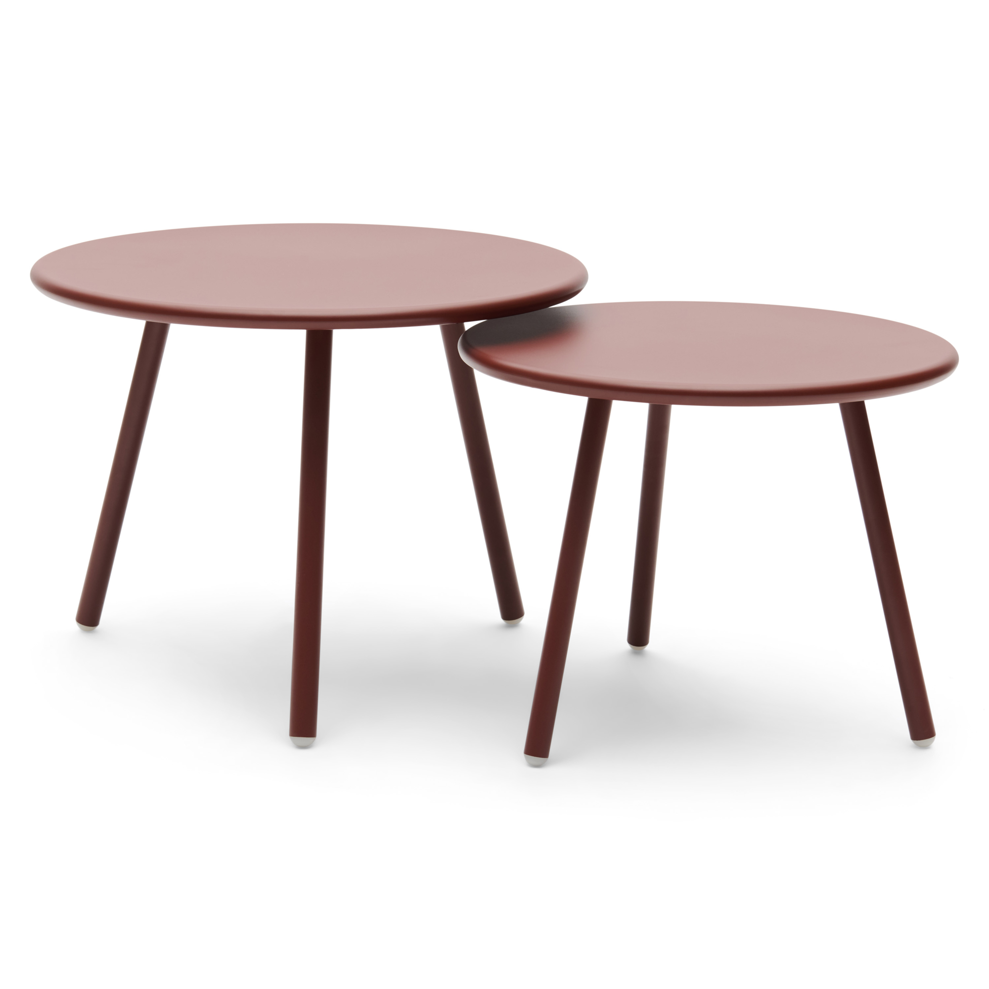 Salontafel Julia bordeaux - set van 2