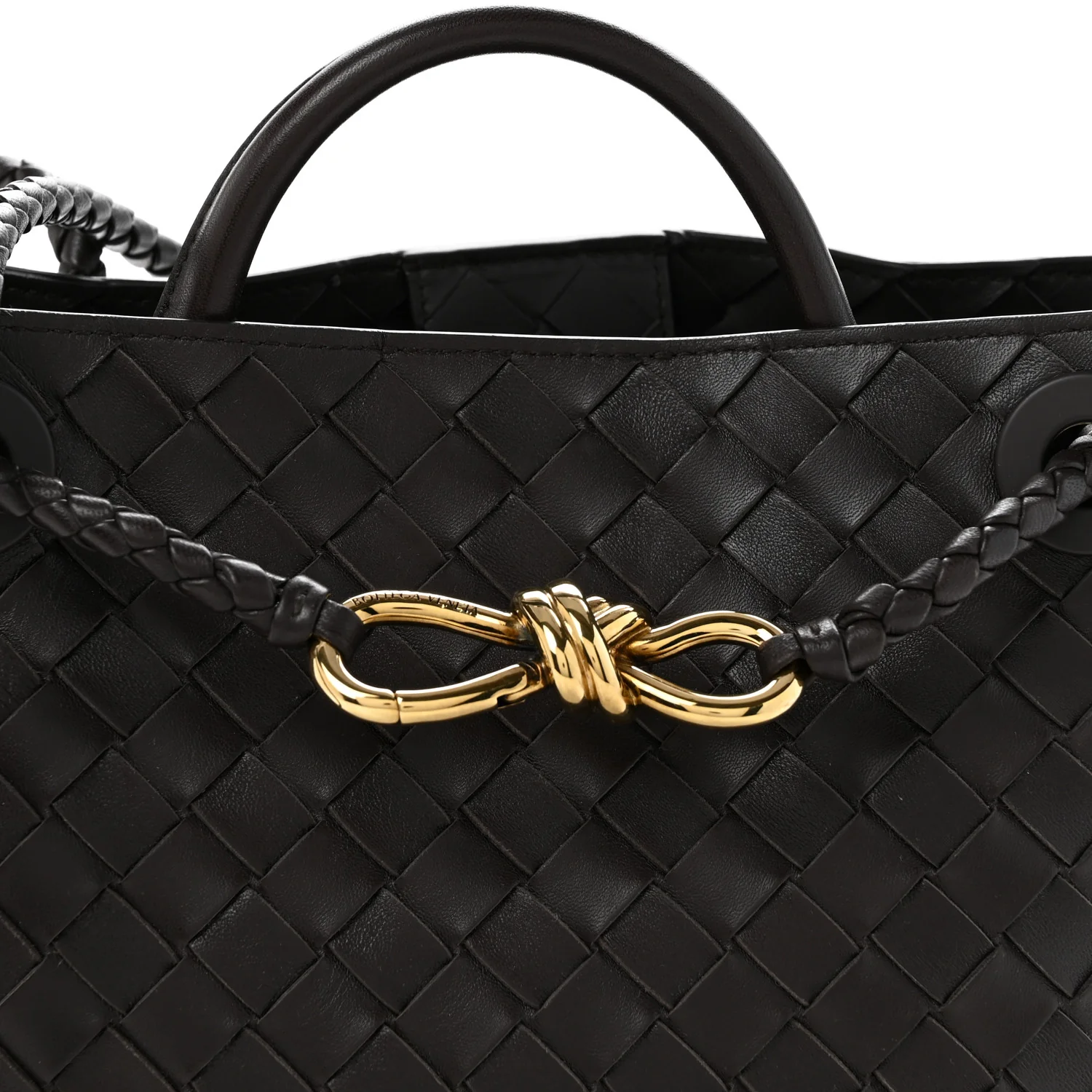 Nappa Intrecciato Small Andiamo Shoulder Bag Fondant - Top Club