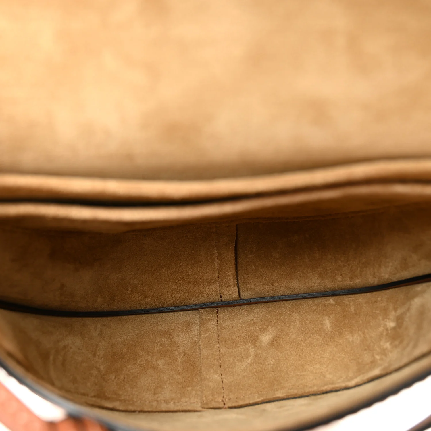 Calfskin Jacquard Mini Gate Dual Bag Tan - Top Club