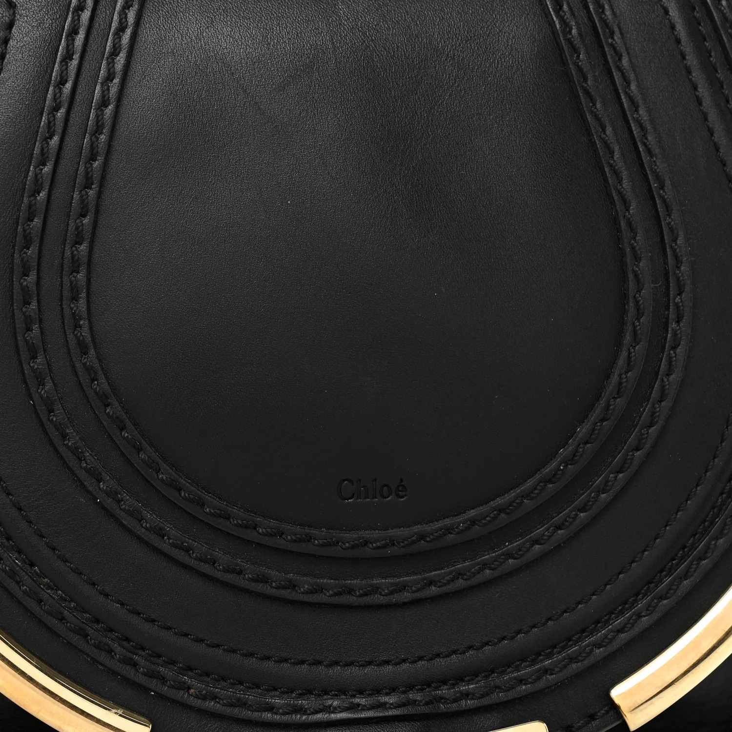 Calfskin Mini Marcie Metal Bar Trim Crossbody Bag Black - Top Club