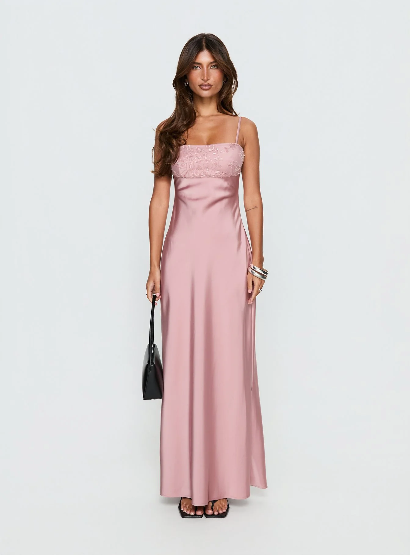 Engracia Sequin Maxi Dress Pink