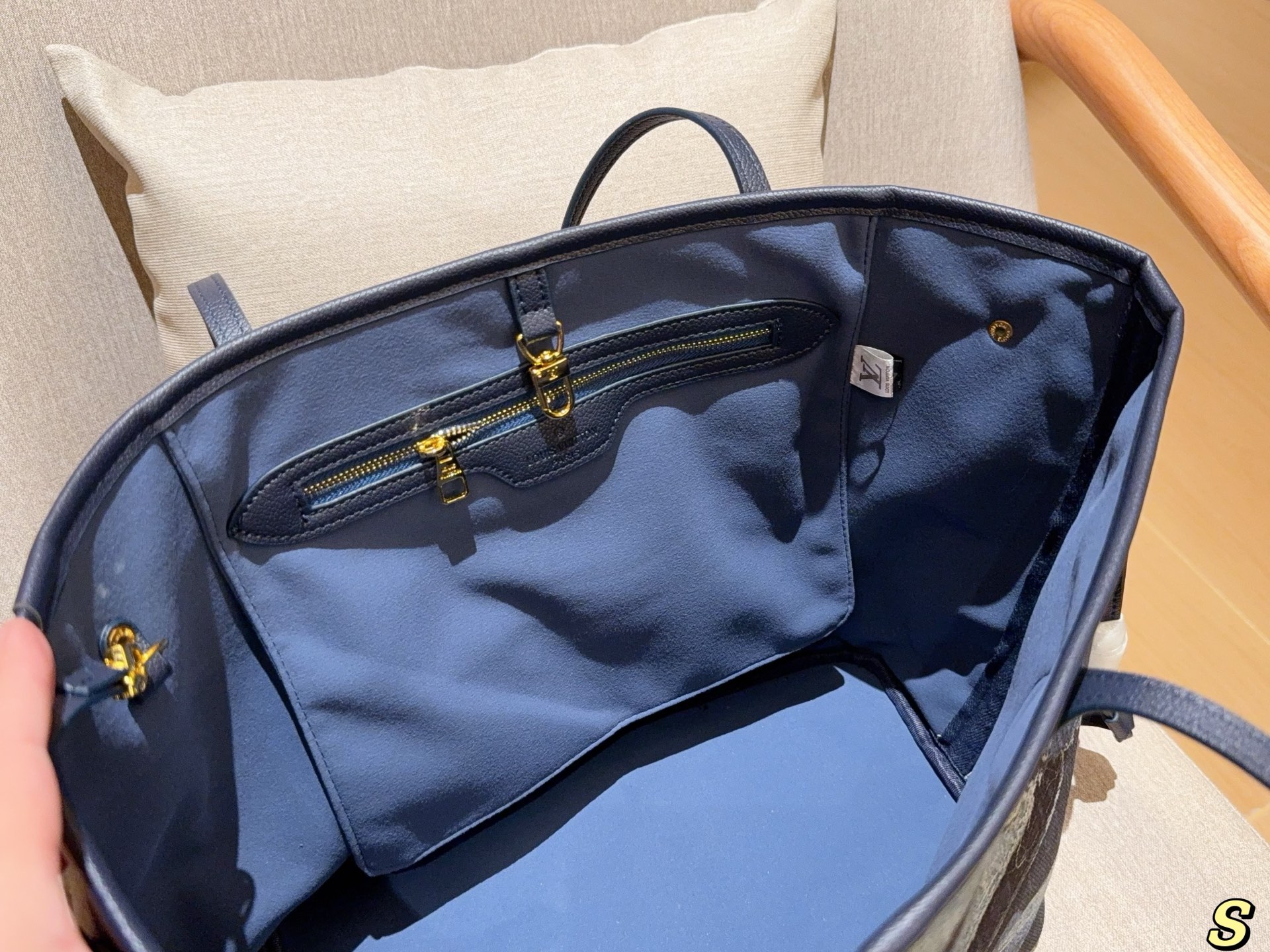 Louis new arrival denim neverfull tote bag size:32 cm - Top Club