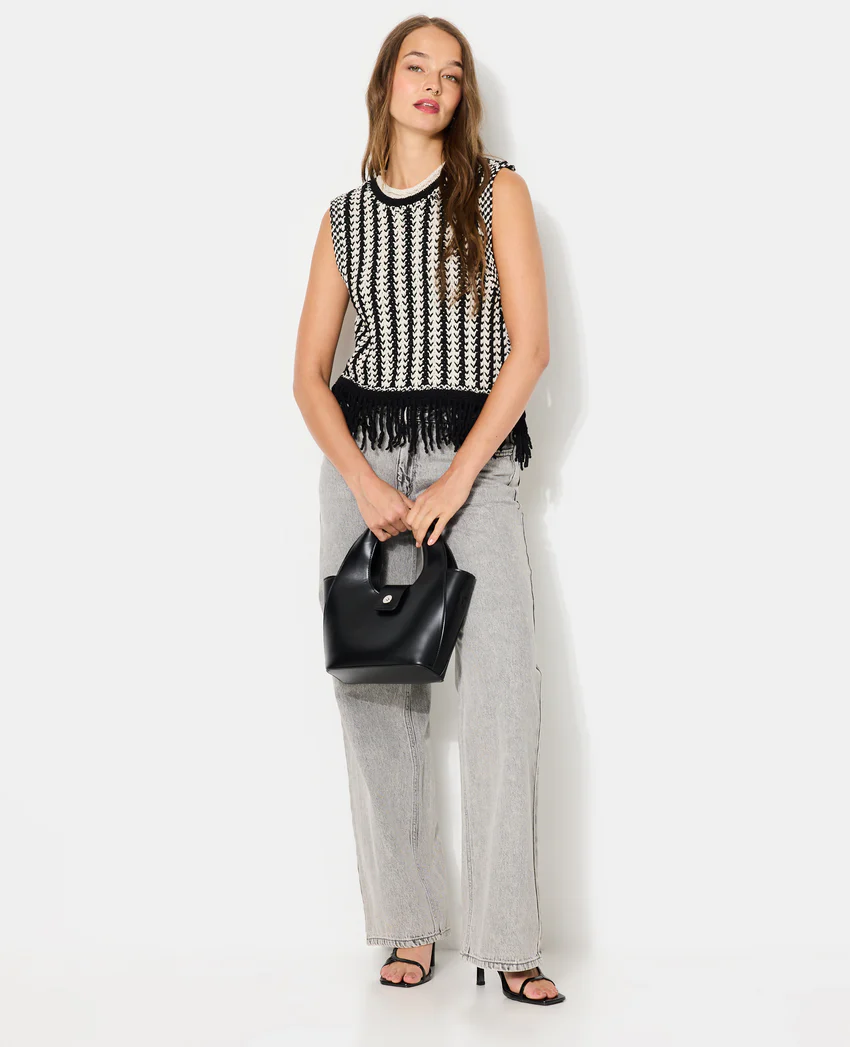 Pimkie Pull sans manches avec franges
