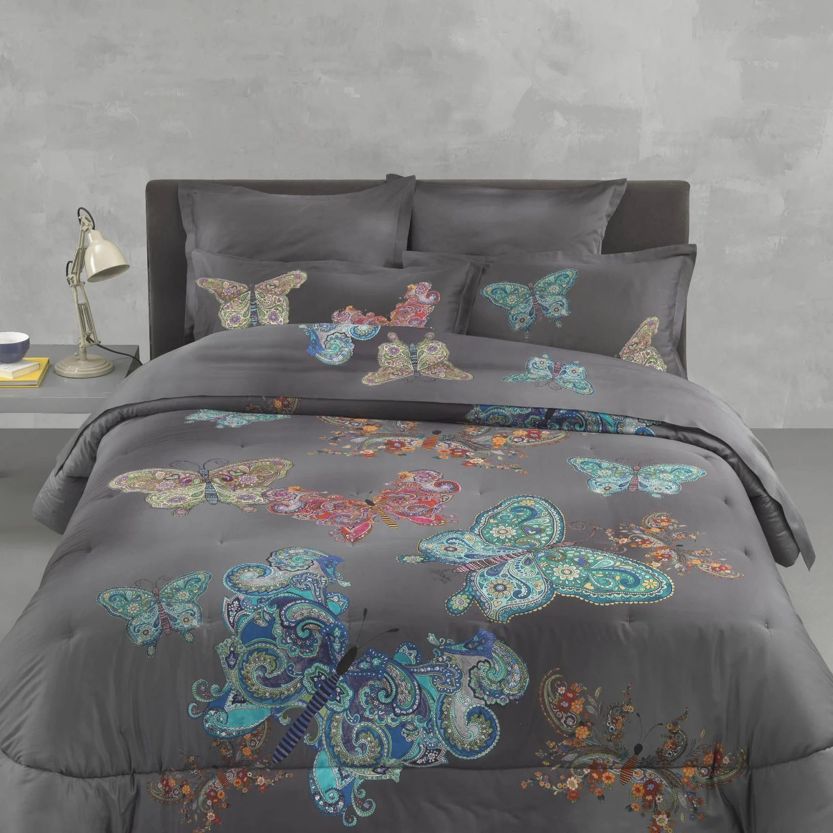 Copripiumino Con Federe In Percalle Mariposa Singolo