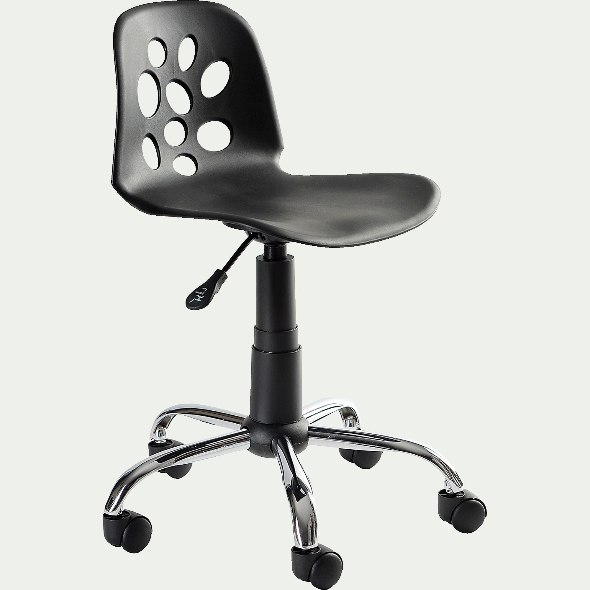 LYLY - Chaise de bureau enfant Noir