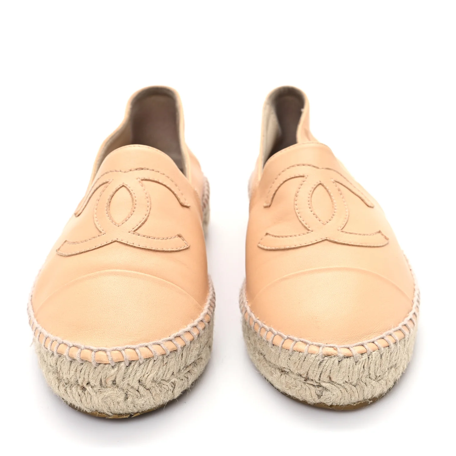 Lambskin CC Espadrilles 38 Nude - Top Club