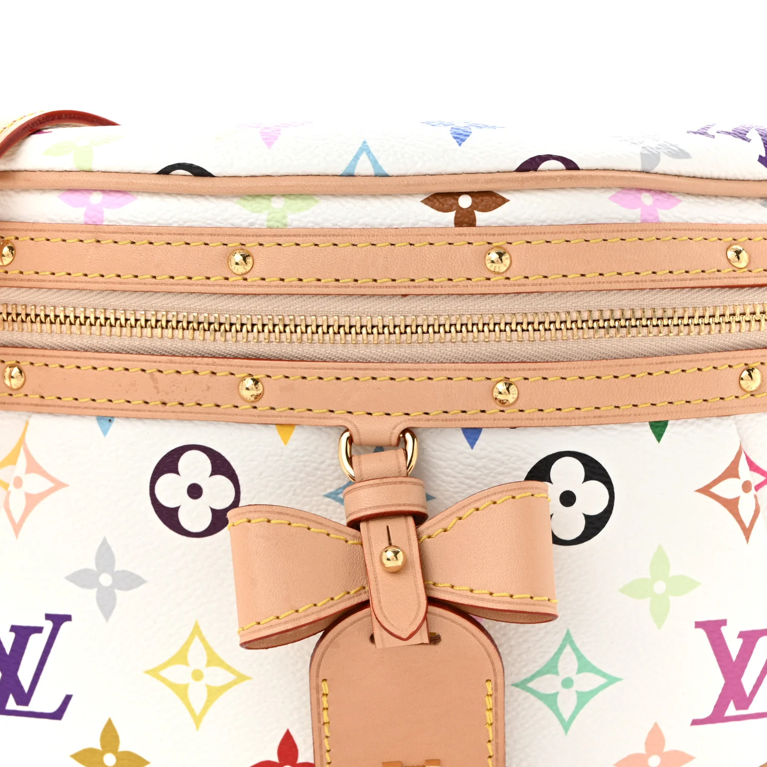 LV X TM Monogram Multicolor High Rise Bumbag White - Top Club