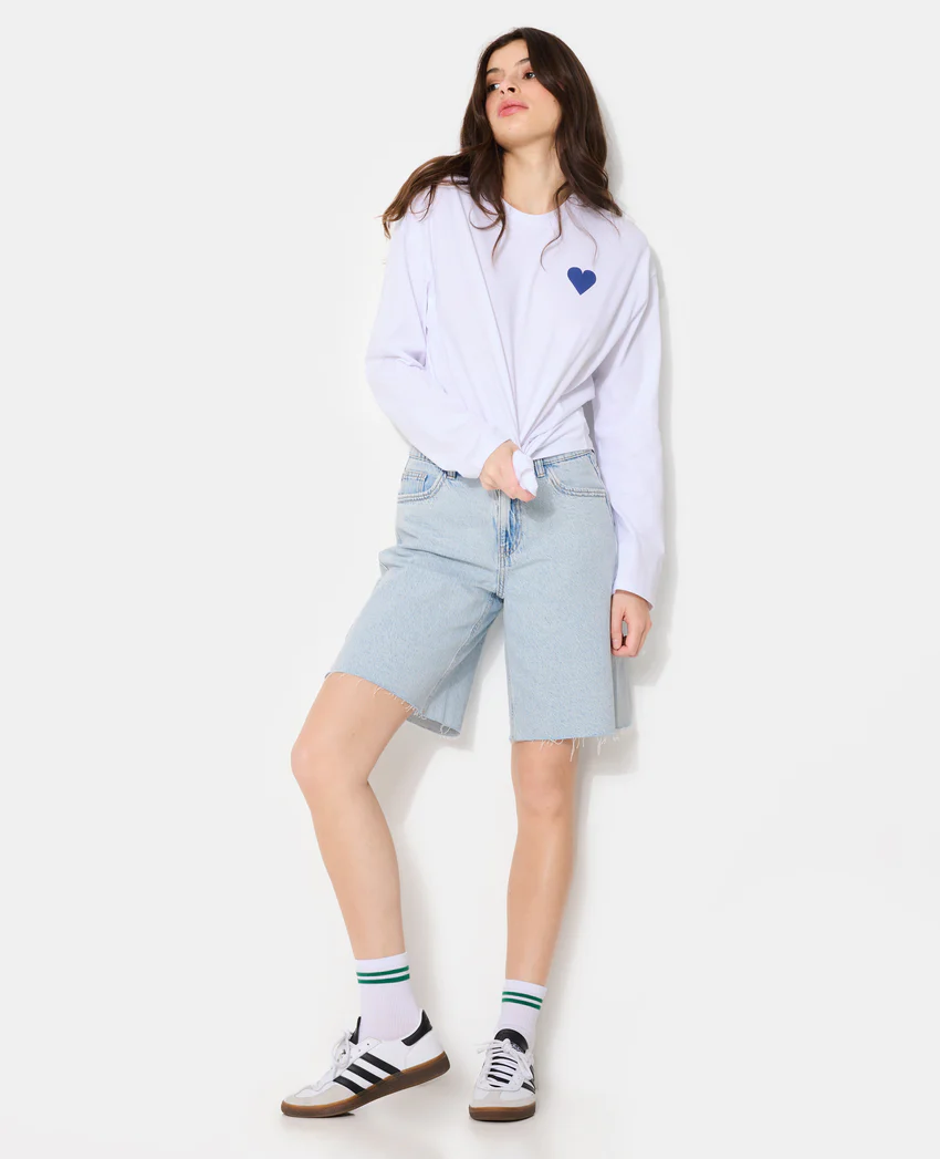 Pimkie T-shirt oversize manches longues avec print