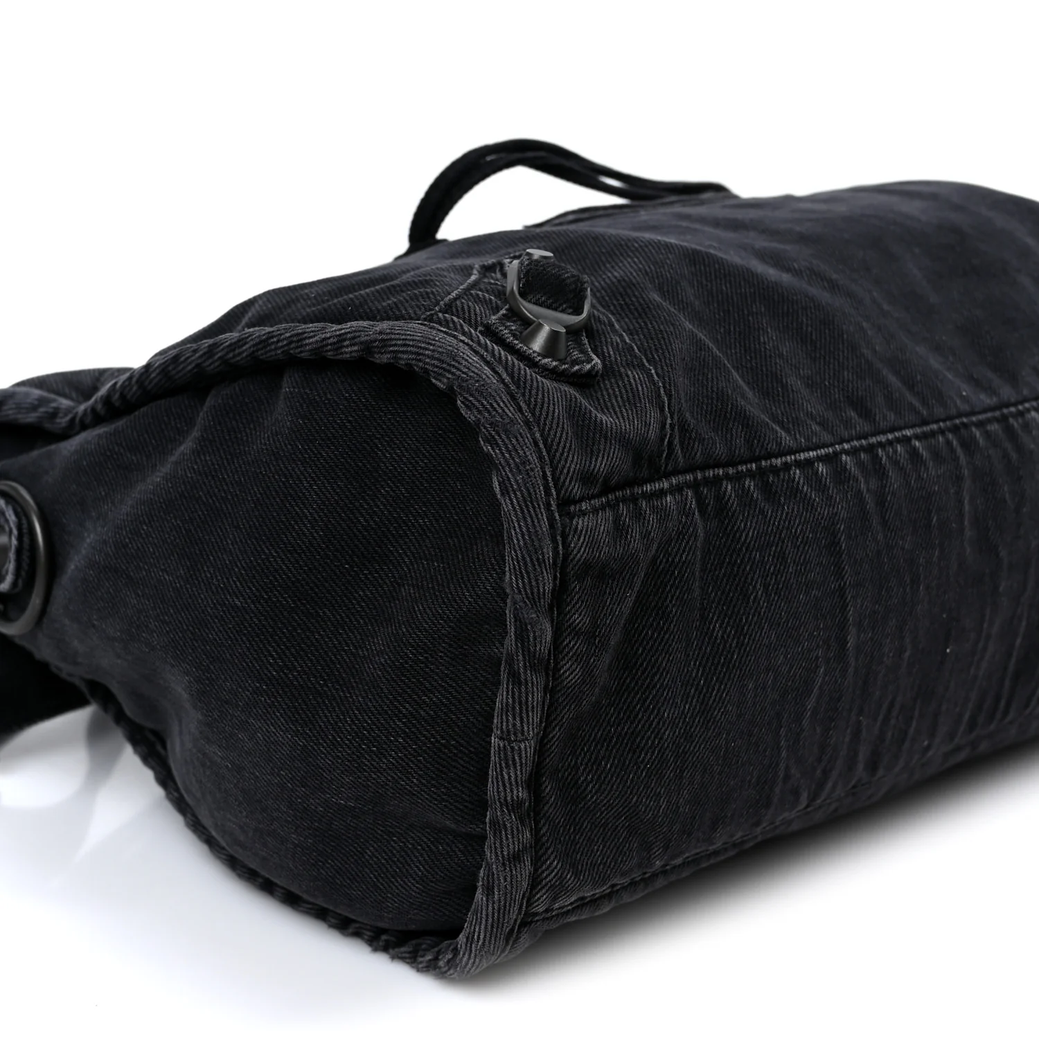 Washed Denim Classic Hardware Medium Le City Black - Top Club
