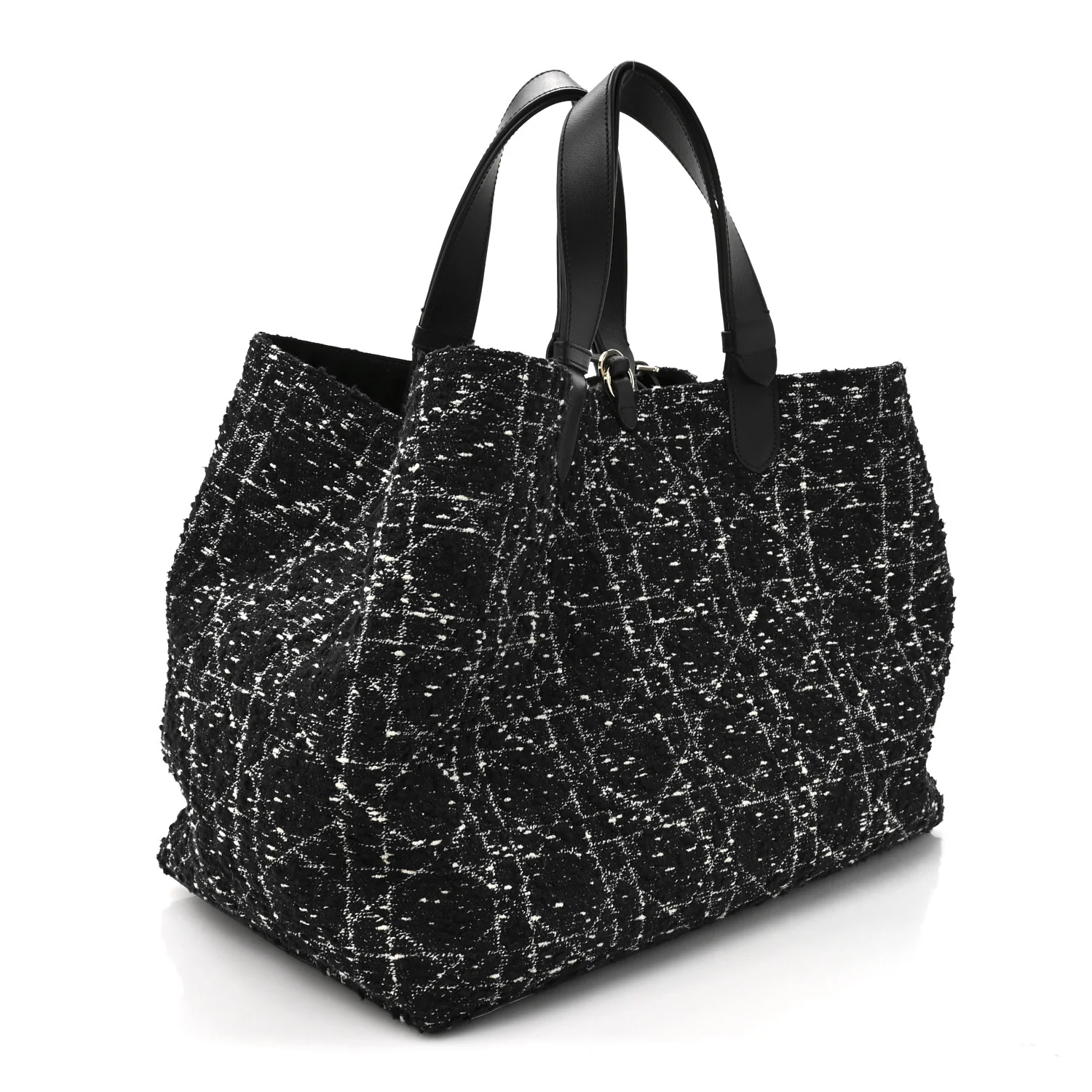 Tweed Cannage Large Toujours Black White - Top Club