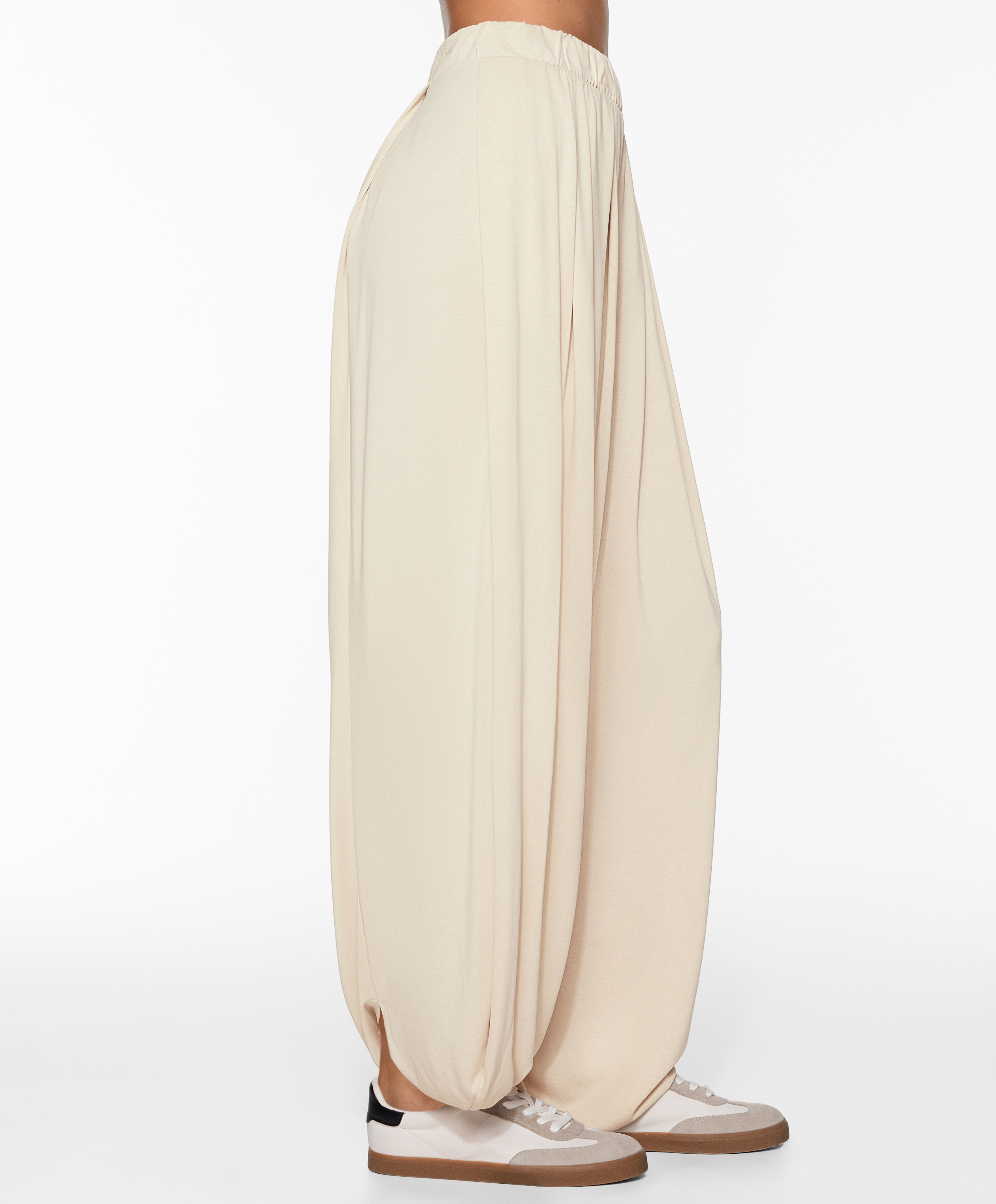 OYSHO Modal blend wide-leg trousers