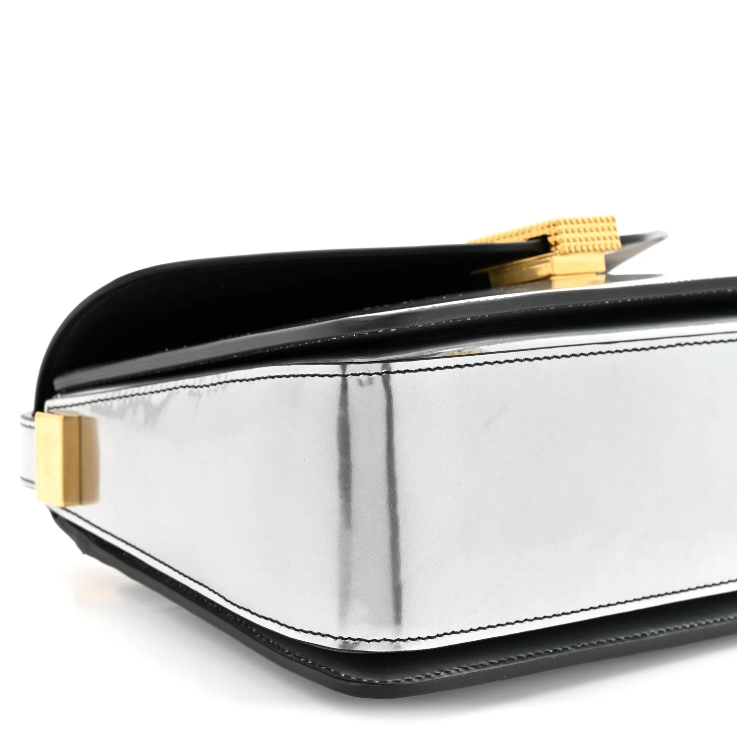 Metallic Calfskin Concerto Bag SIlver - Top Club