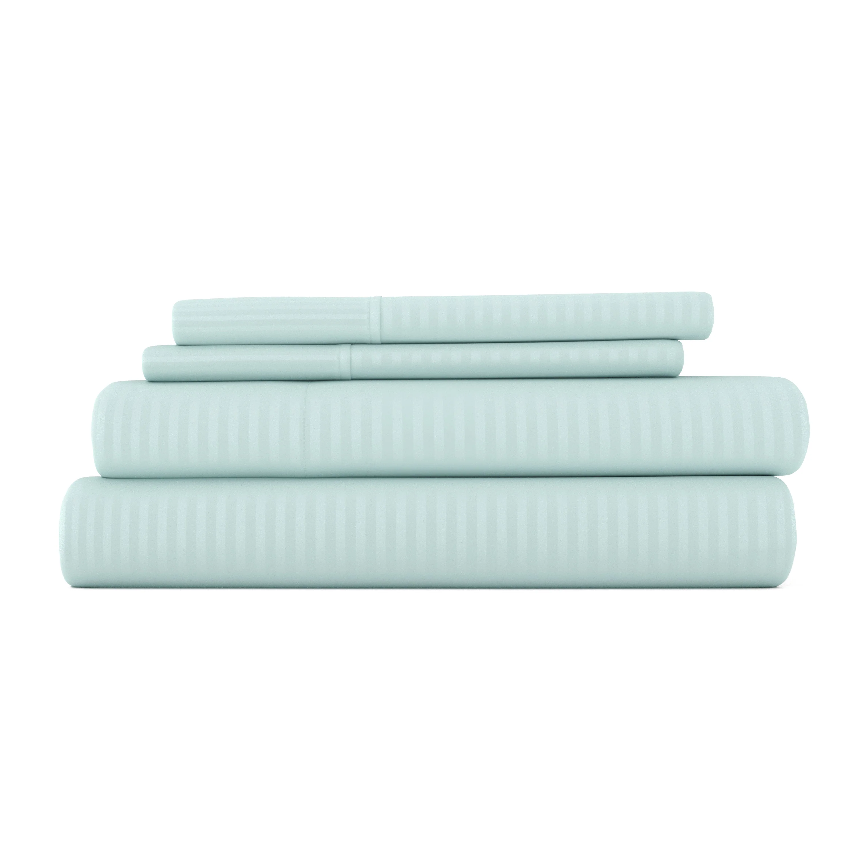 Striped Embossed 4-Piece Sheet Set Sale