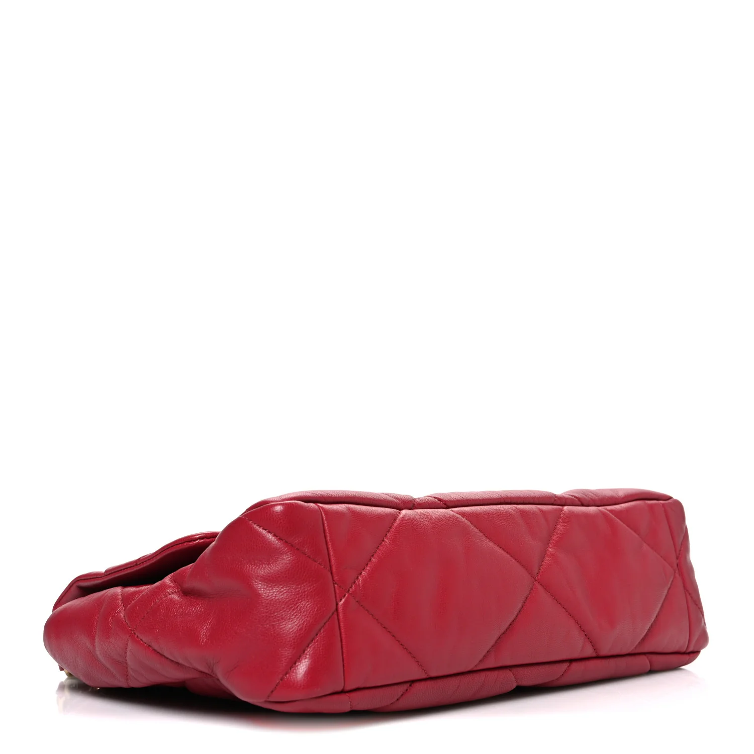 Lambskin Quilted Large Chanel 19 Flap Red - Top Club