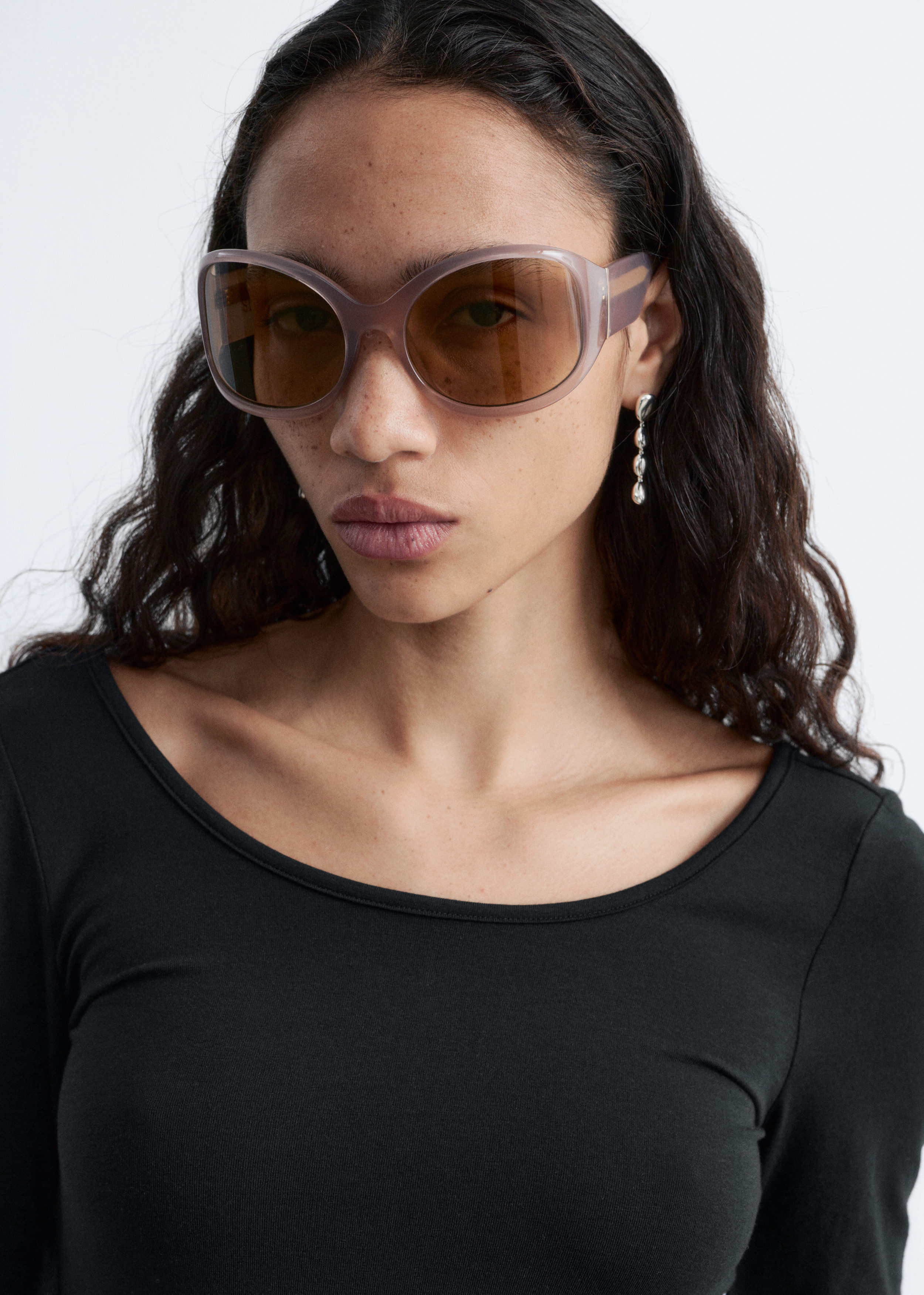 & Other Stories LONG-SLEEVE SCOOP-NECK TOP