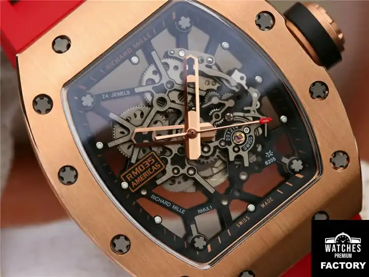Richard Mille RM035 Americas KV Factory Rubber Strap