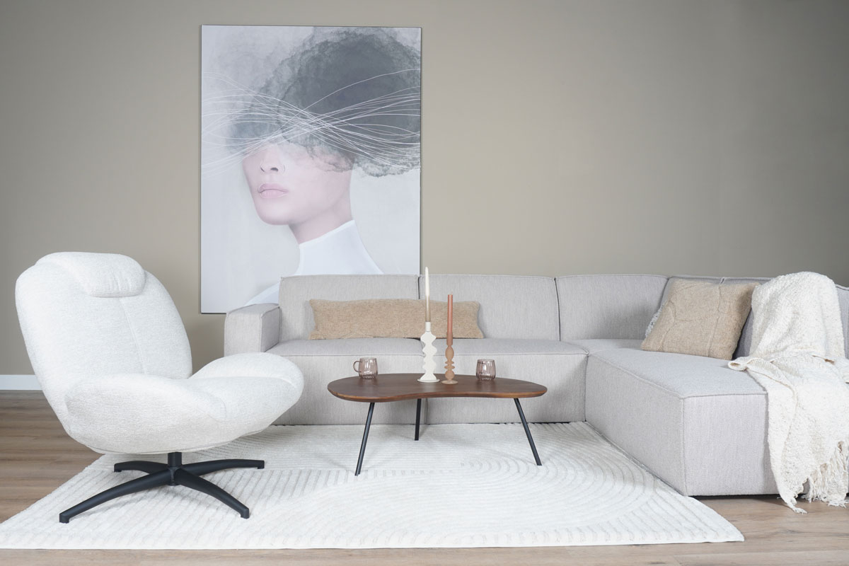 Fauteuil Lily boucle nat