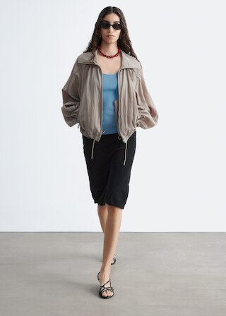 & Other Stories SPORTY VISCOSE-BLEND JACKET