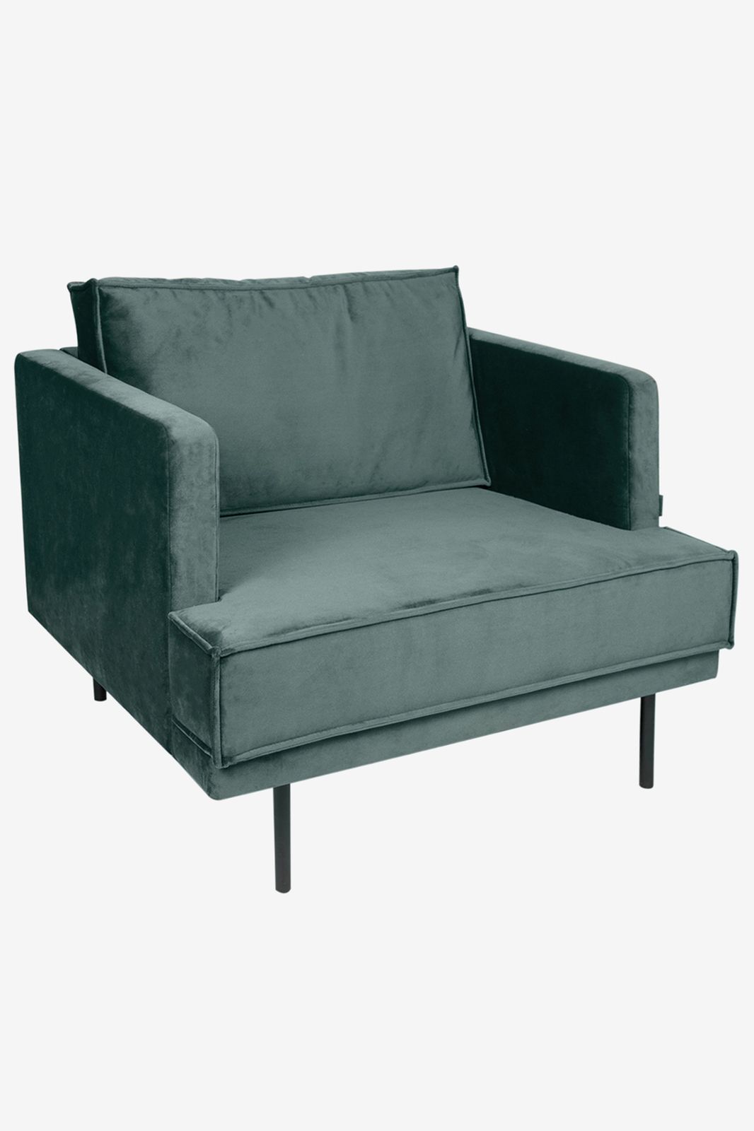 The Duchess velvet loveseat Juke grijs blauw