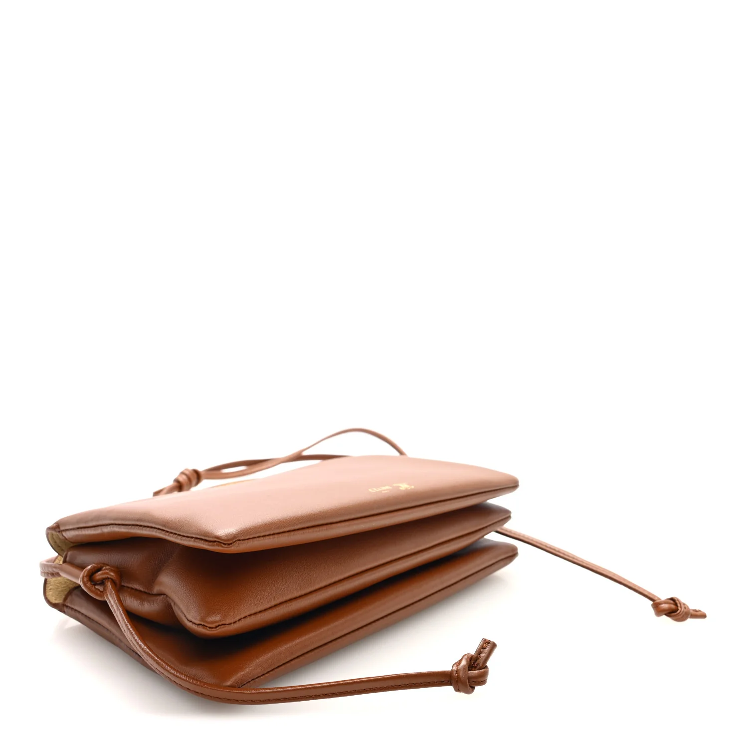 Smooth Lambskin Trio Crossbody Flap Bag Soft Tan - Top Club