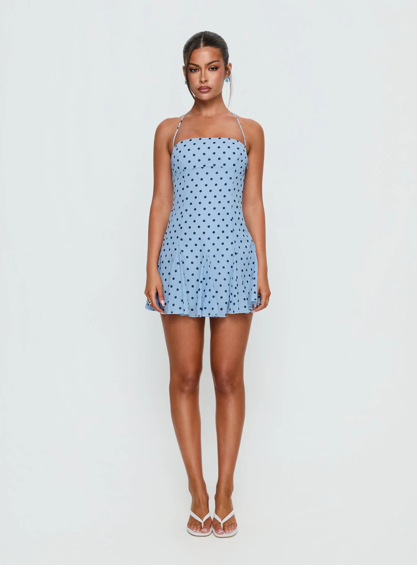 Delamere Mini Dress Blue / Navy Polka