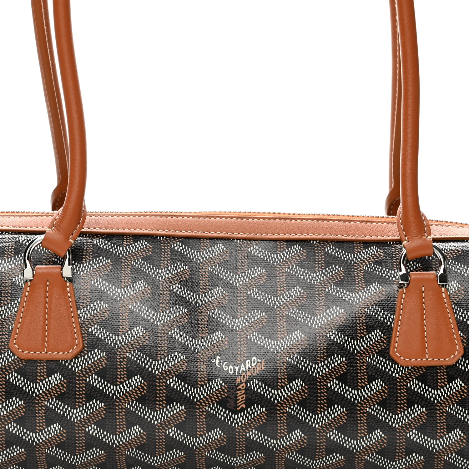 Goyardine Bonbonni猫re Bag Black Gold - Top Club