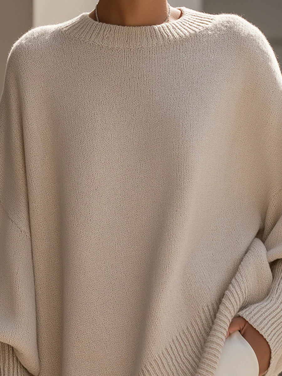 Pull en maille oversize confortable