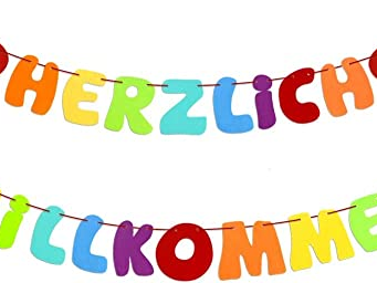 Welcome Home Baby Family Birthday Felt Garland Decoration Handmade Funny Letters Style