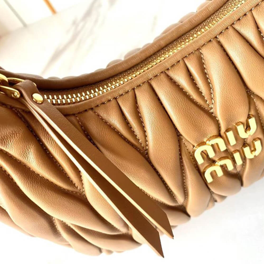 Small Wander matelasse nappa leather hobo bag(HIGH-END GRADE) - Top Club